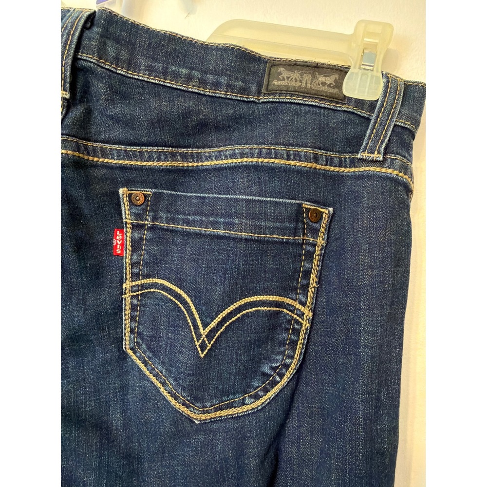 Levi's 529 Curvy Bootcut Jeans Women's 16S W33 L30 Medium Wash Blue Denim